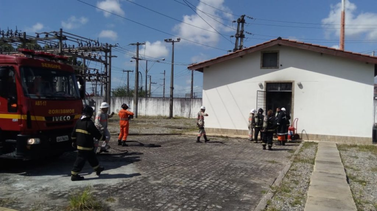 O incêndio aconteceu nesta quarta-feira, 5 (Foto: Assessoria CBM/SE)