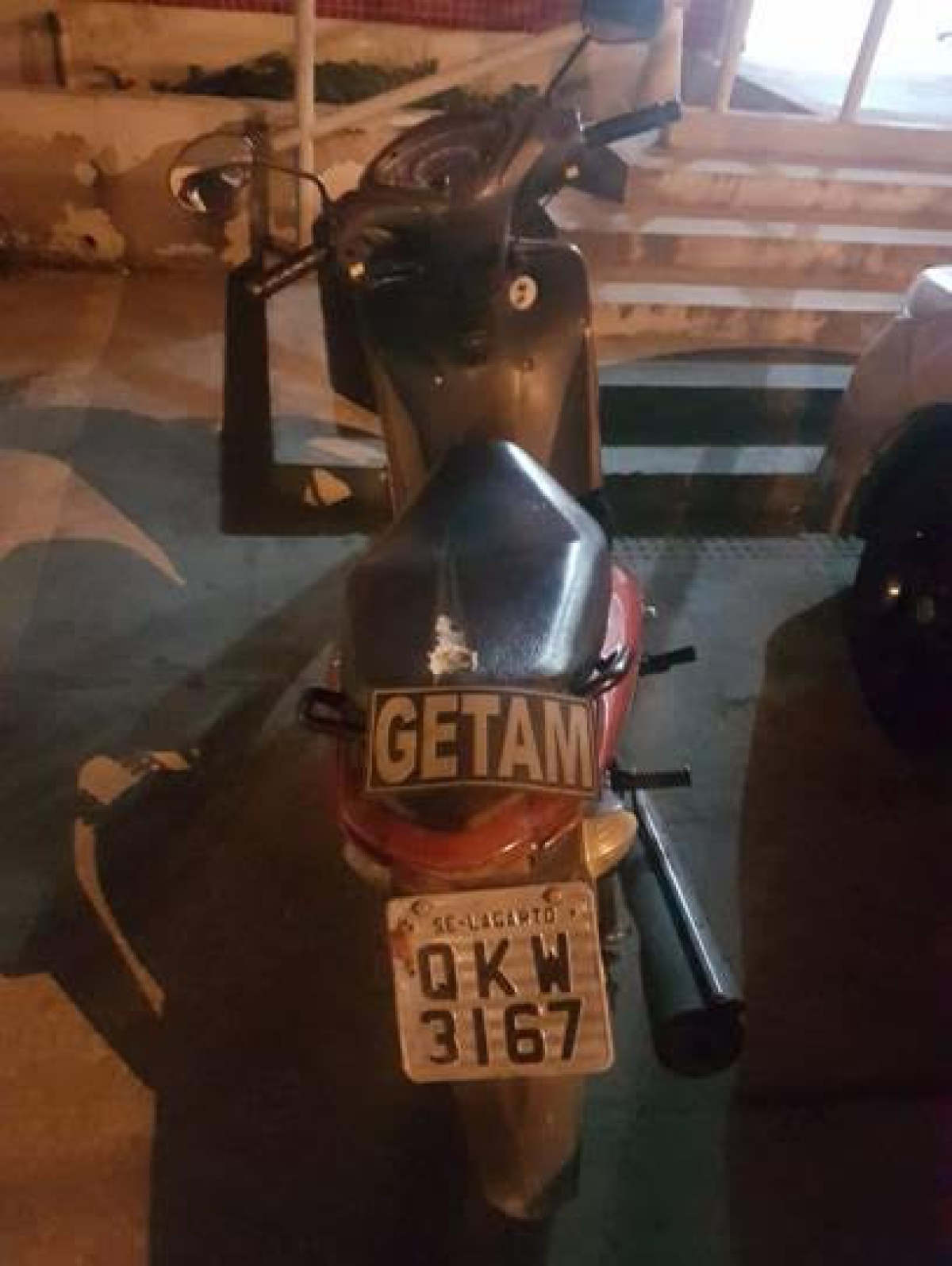 Polícia Militar recupera ciclomotor roubado em Itabaiana (Foto: Assessoria PM/SE)