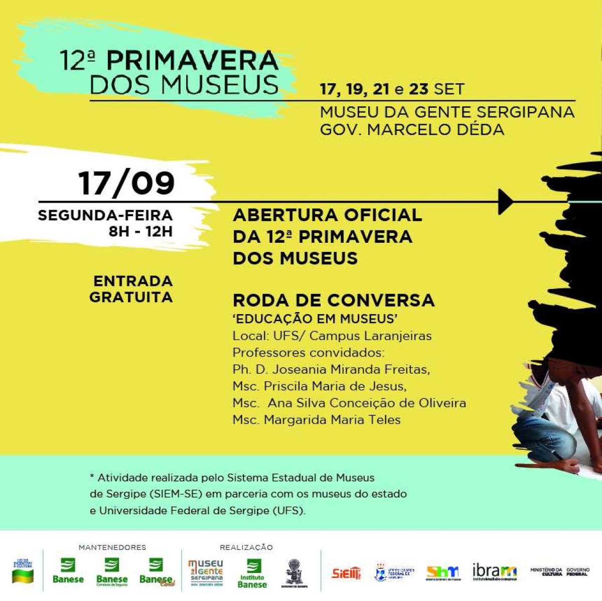 Museu da Gente Sergipana realiza 12ª Primavera dos Museus (Imagem: Divulgação)
