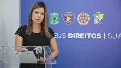 Delegada Luciana Pereira, do DHPP (Foto: Assessoria SSP/SE)