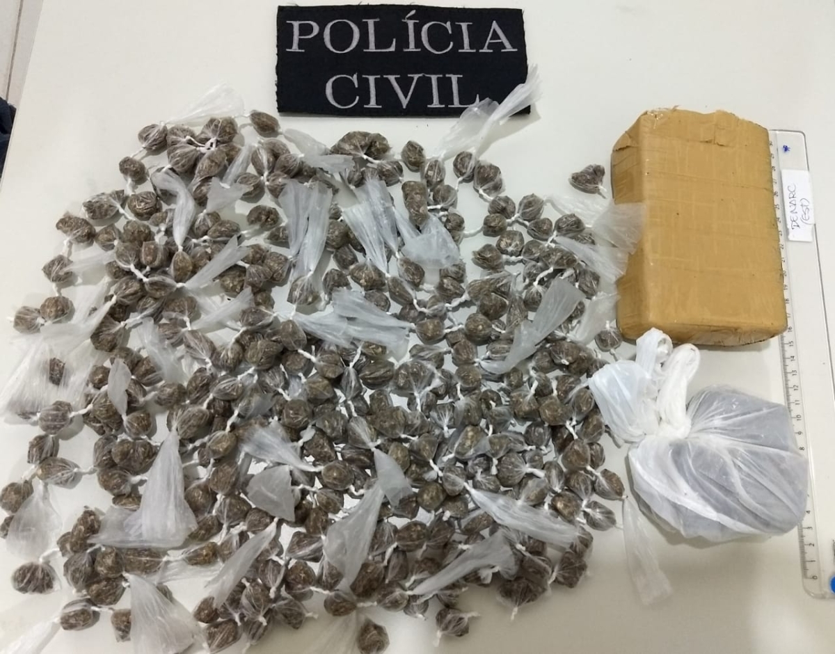 Delegacia Regional de Estância realiza operação e prende três pessoas em flagrante por tráfico de drogas (Foto: Assessoria SSP/SE)