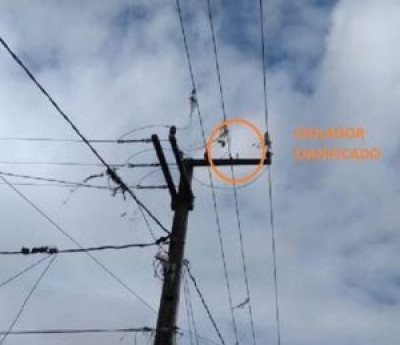 O fornecimento de energia foi normalizado ainda pela manhã (Foto: Assessoria Energisa)