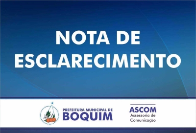 NOTA DE ESCLARECIMENTO: interdição do Matadouro Municipal de Boquim (Imagem: Prefeitura de Boquim)