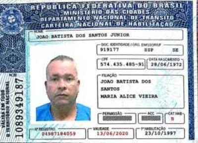 João Batista estava no lotação (Foto: PM/SE)