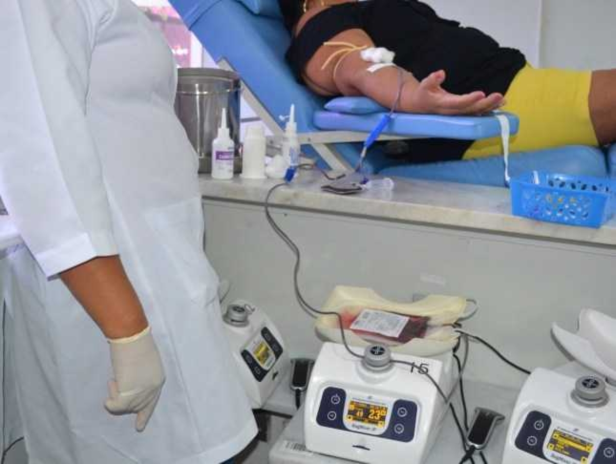 Hemose orienta que para doar sangue o organismo precisa estar bem hidratado (Foto: Assessoria SES/SE)