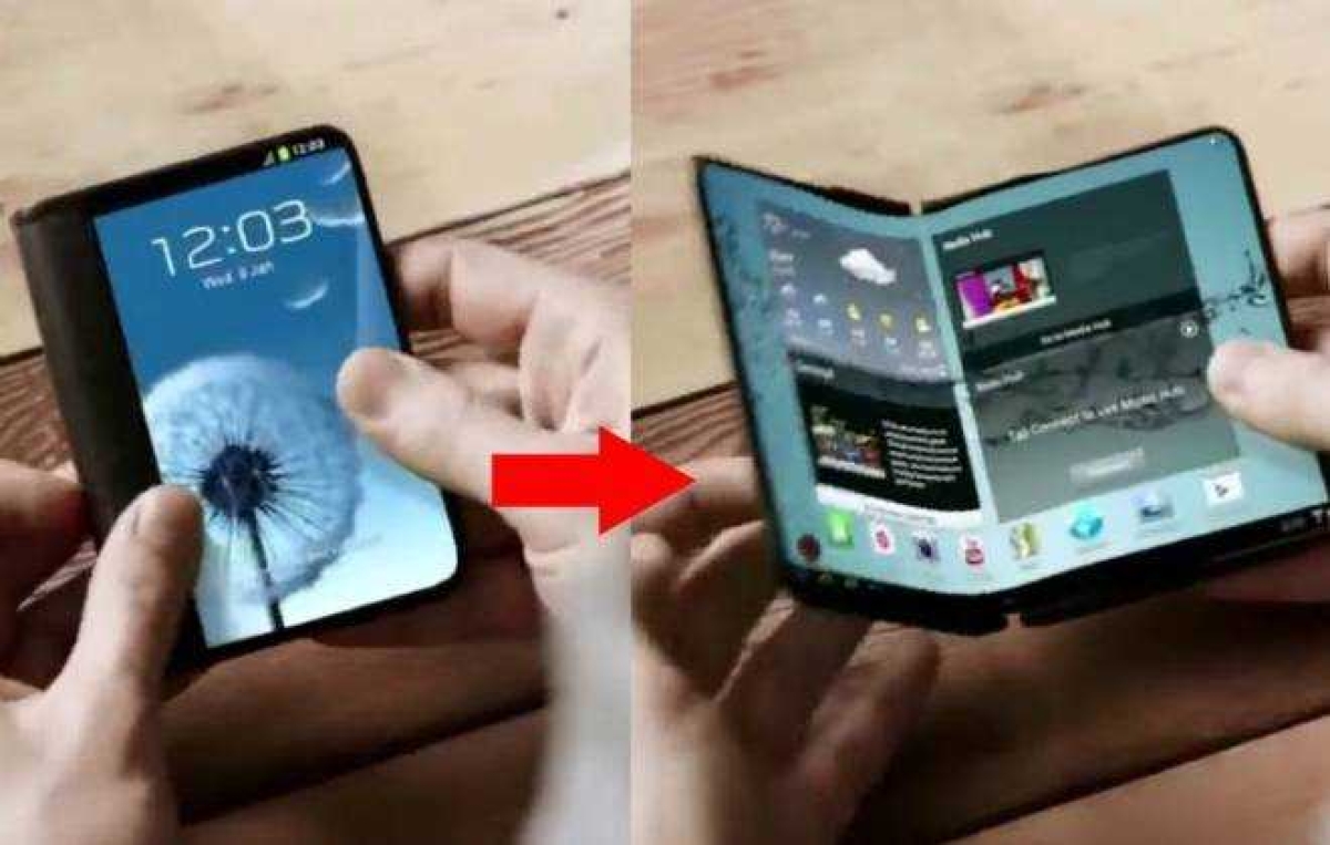 Samsung diz que seu celular dobrável será também um "tablet de bolso" (Imagem: Reprodução)