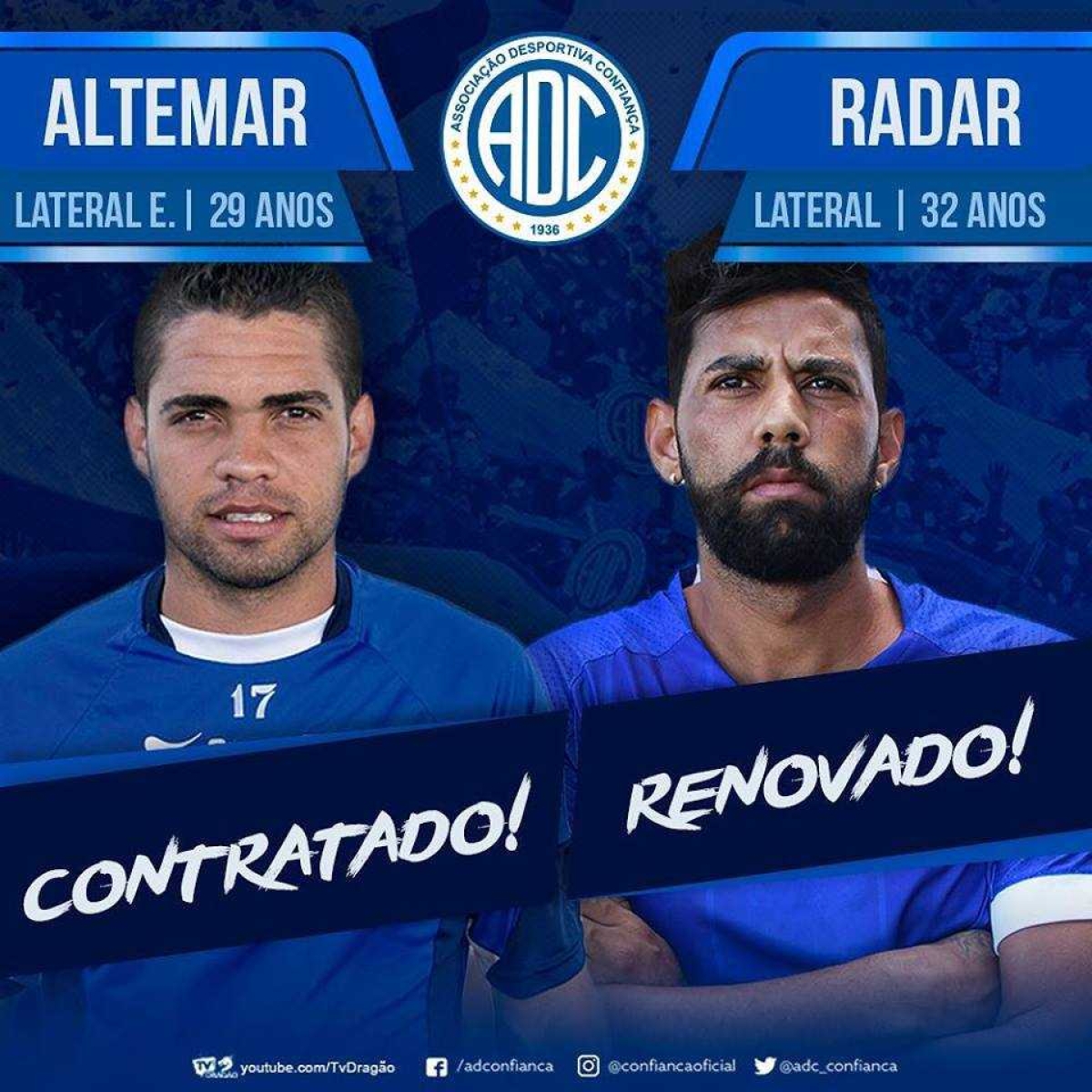 Confiança confirma mais três nomes para a defesa (Foto: Confiança)