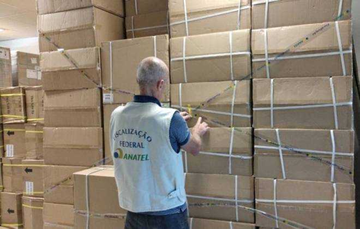 Anatel apreende 126 mil eletrônicos irregulares em cinco estados do Brasil (Foto: Divulgação/ Anatel)