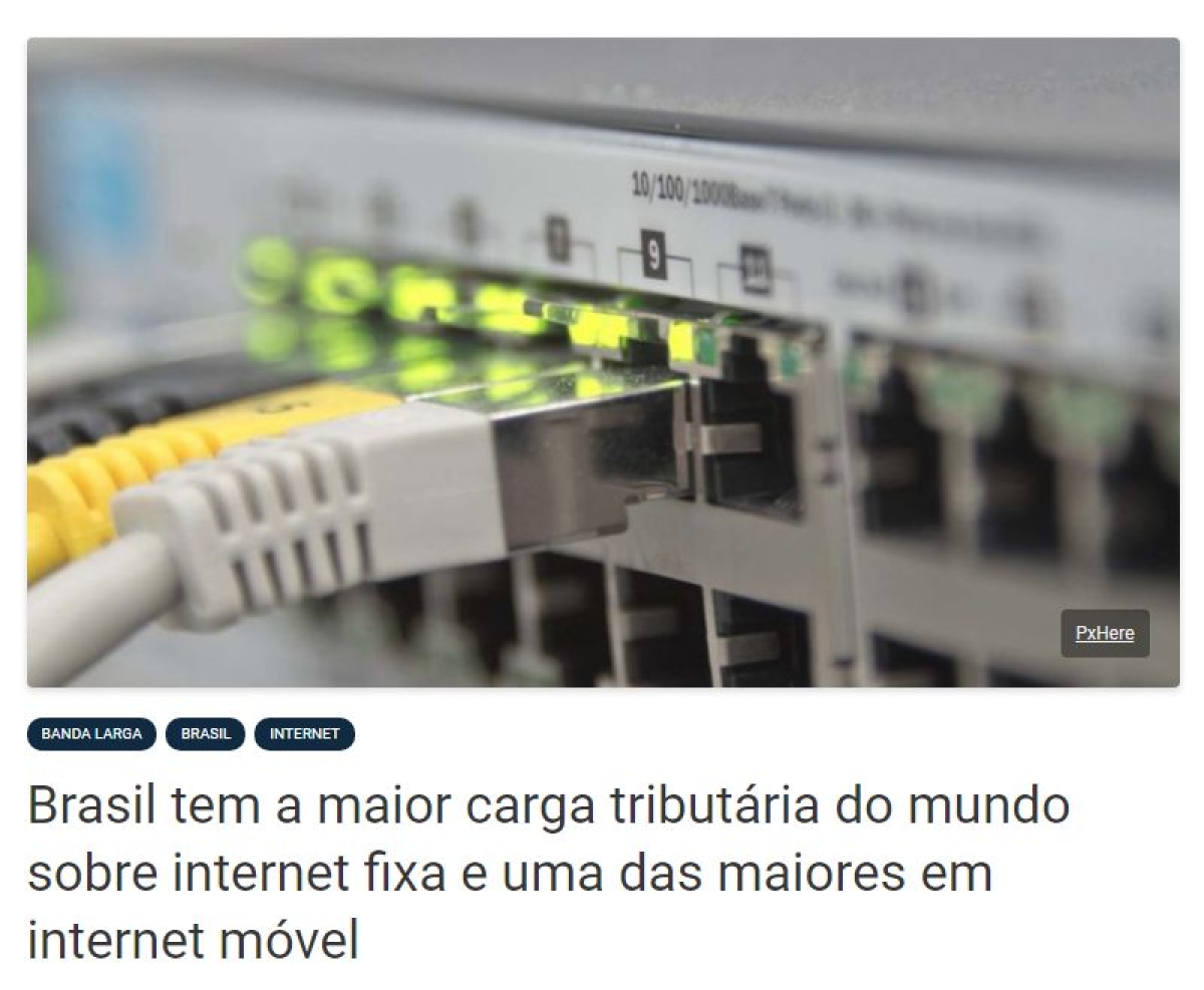 Brasil tem a maior carga tributária do mundo sobre internet fixa e uma das maiores em internet móvel (Imagem: Reprodução/ Gizmodo)