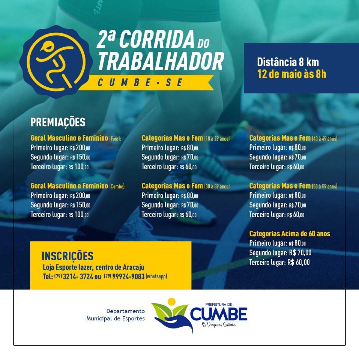 2ª Corrida do Trabalhador Cumbe (Imagem: Divulgação)