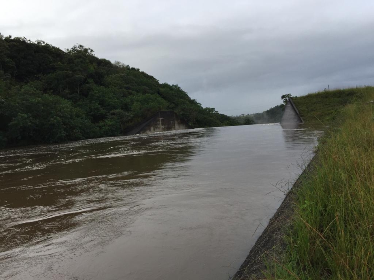 Barragem Jacarecica II N�?O rompeu (Foto: Via Assessoria Seit/Seagri/SE)