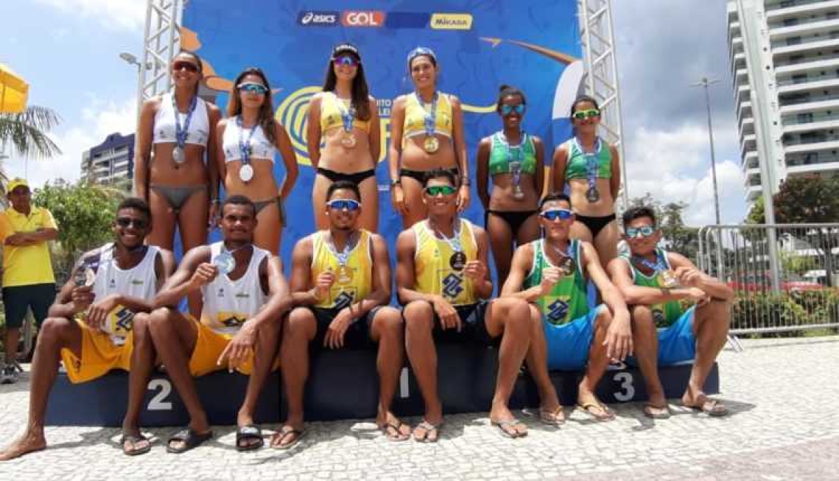 Vôlei de praia: sergipanos são vice-campeões do Brasileiro sub-21 (Foto: Francisco Monteiro/ CBV)