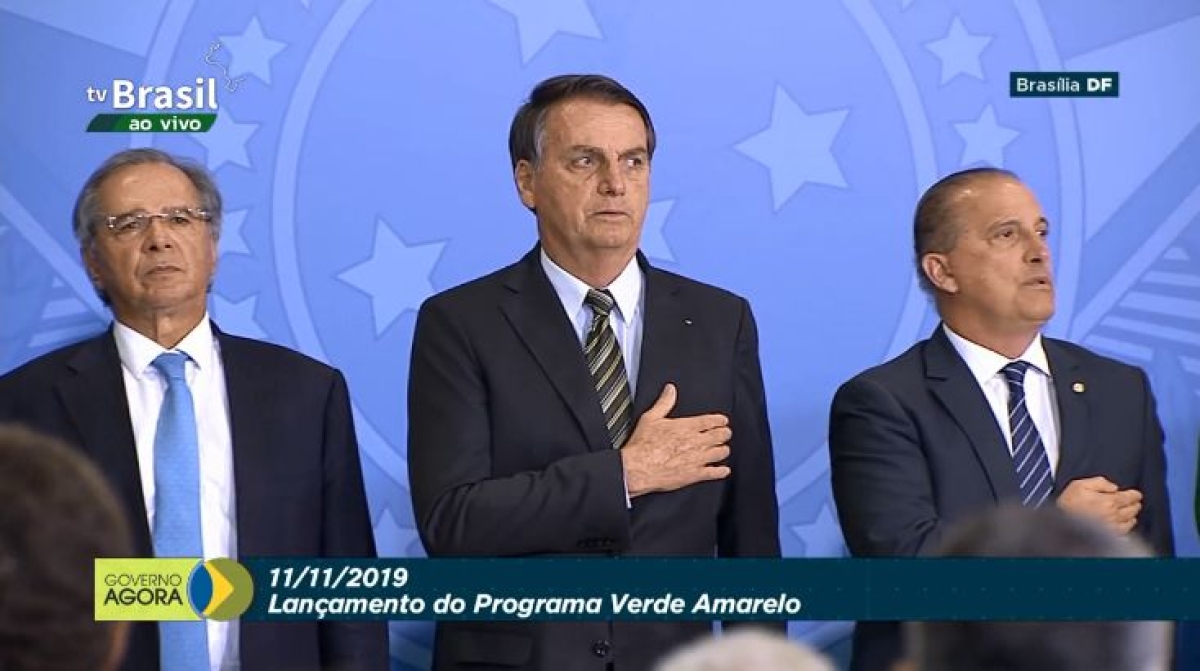 Bolsonaro lança Programa Verde e Amarelo, para geração de empregos e renda (Imagem: Reprodução de vídeo/ TV Brasil)