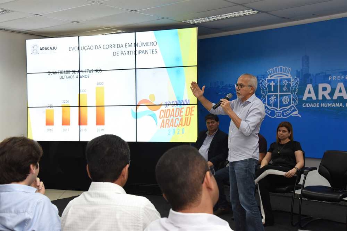 Prefeito anuncia 37ª edição da Corrida Cidade de Aracaju (Foto: Prefeitura de Aracaju)