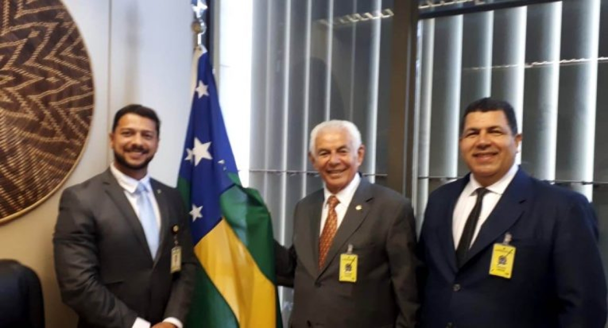 Com Vinicius Dantas Damasceno de Araujo, diretor de Planejamento e Governança da Secretaria de Governo da Presidência da República (Foto: Unit)