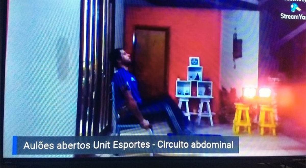 Aulões abertos de Educação Física é uma ideia que veio para ficar (Imagem: Reprodução de vídeo/ Via Assessoria de Imprensa Unit)