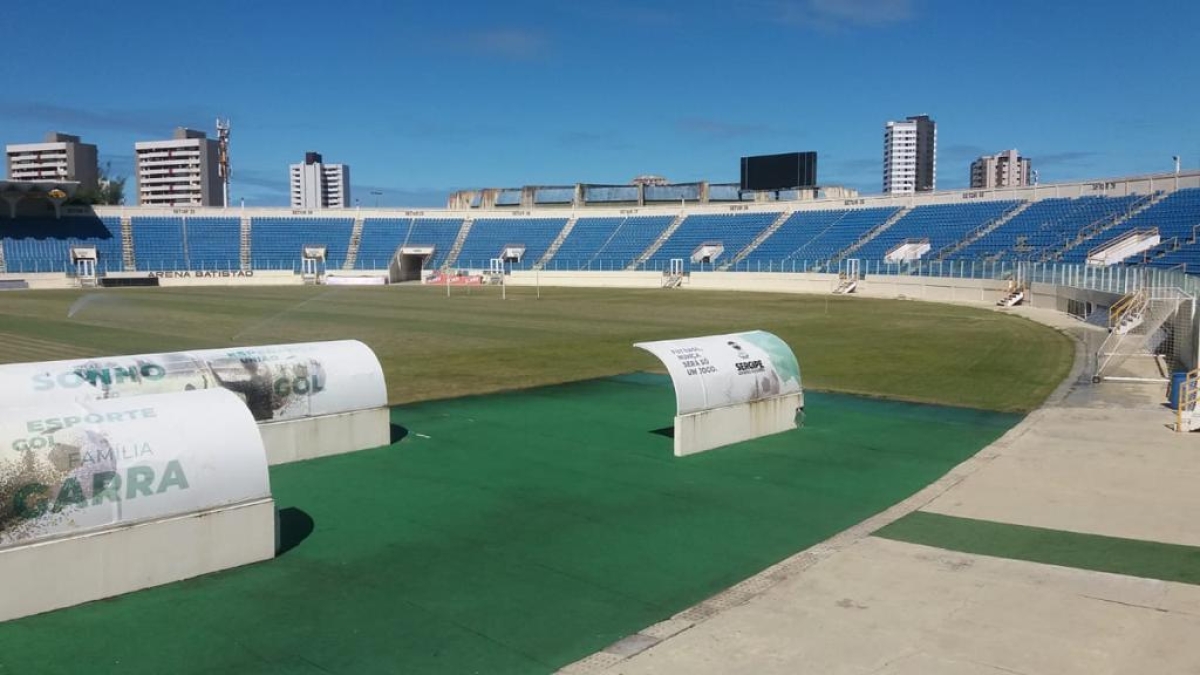 Gramado foi atacado por uma praga sazonal, que aparece sempre nesse período de chuva (Foto: Via Destaque Notícias)