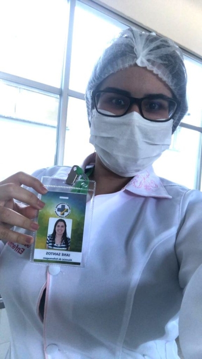Iane Terriaga, estudante do 10º período do curso de Enfermagem da Unit do Campus Itabaiana (Foto: Via Assessoria de Imprensa Unit)