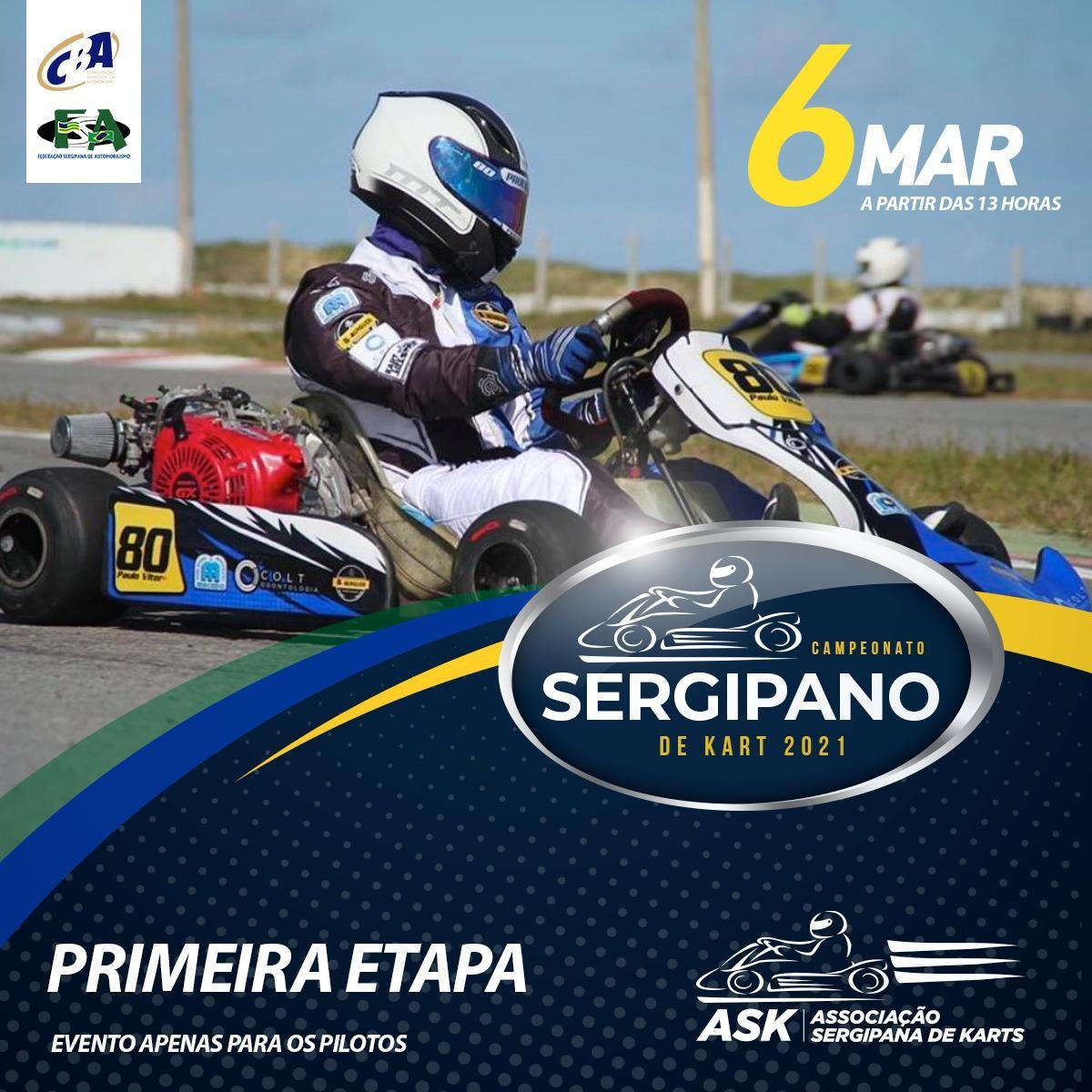 Campeonato Sergipano de Kart 2021 (Imagem: Divulgação)