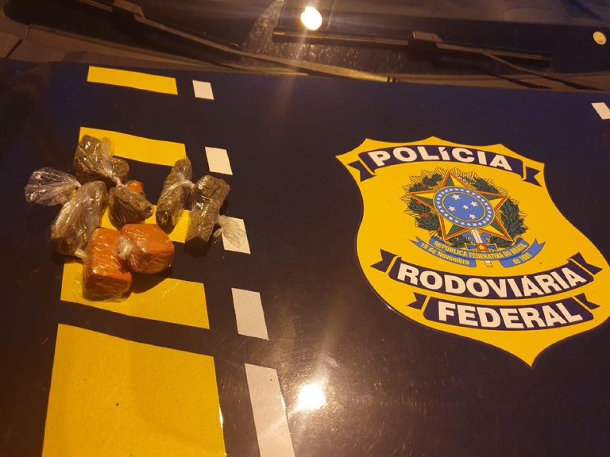 Estância/SE: PRF flagra dois homens com maconha na BR-101 (Foto: PRF/ gov.br)
