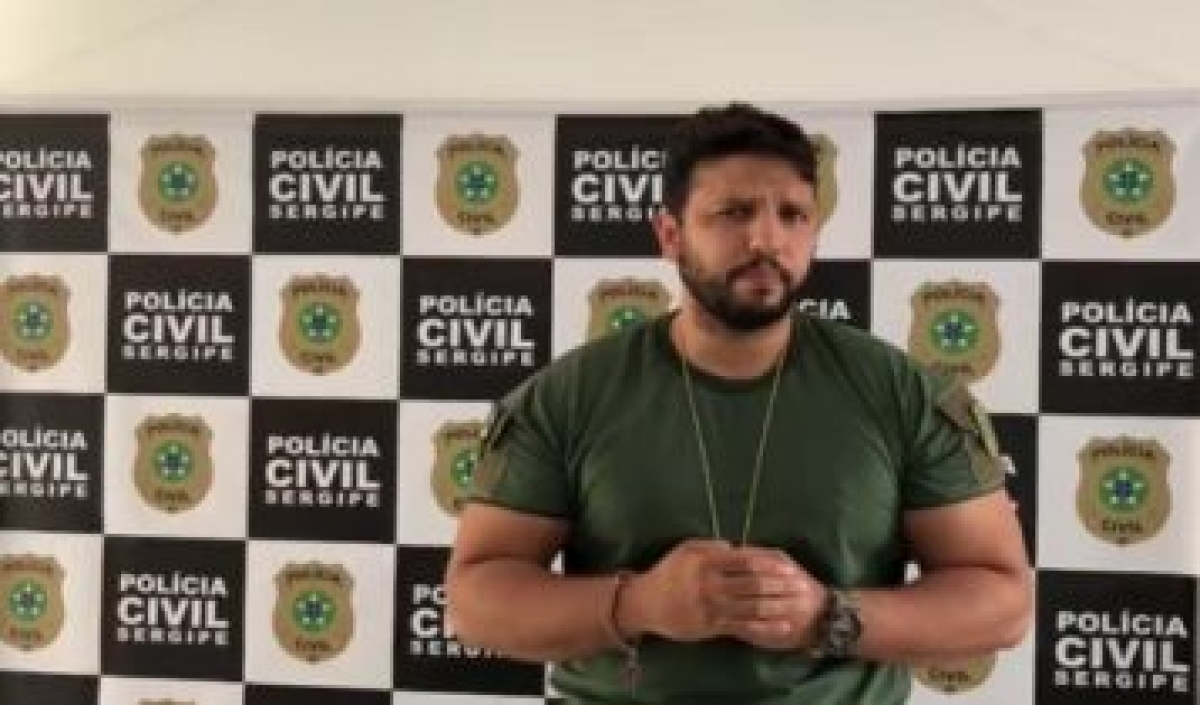O delegado Gregório Bezerra está à frente do caso (Foto: Reprodução de vídeo/ SSP/SE)