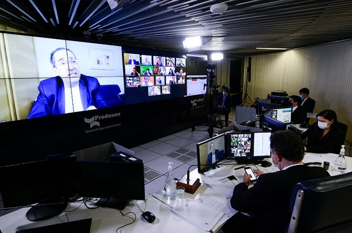 Jorge Kajuru foi o relator da matéria no Senado; texto vai à sanção do presidente da República (Foto: Pedro França/ Agência Senado)