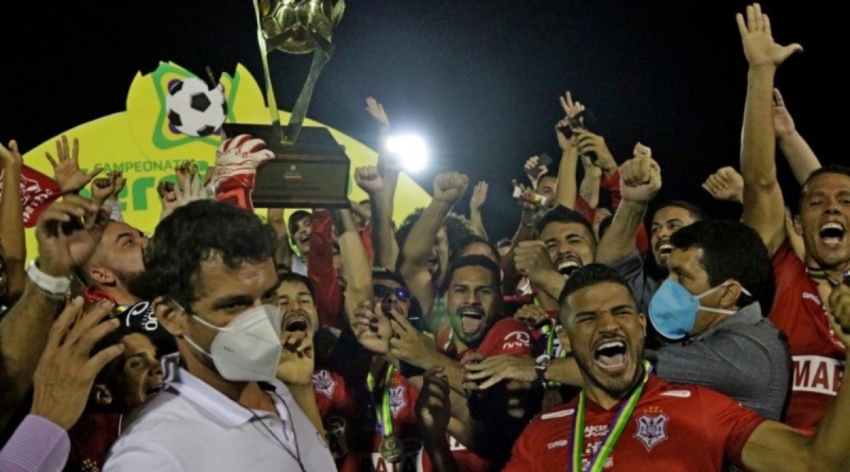 Com a conquista, o Sergipe chegou ao seu 36° título estadual (Foto: Emanuel Rocha/ FSF)