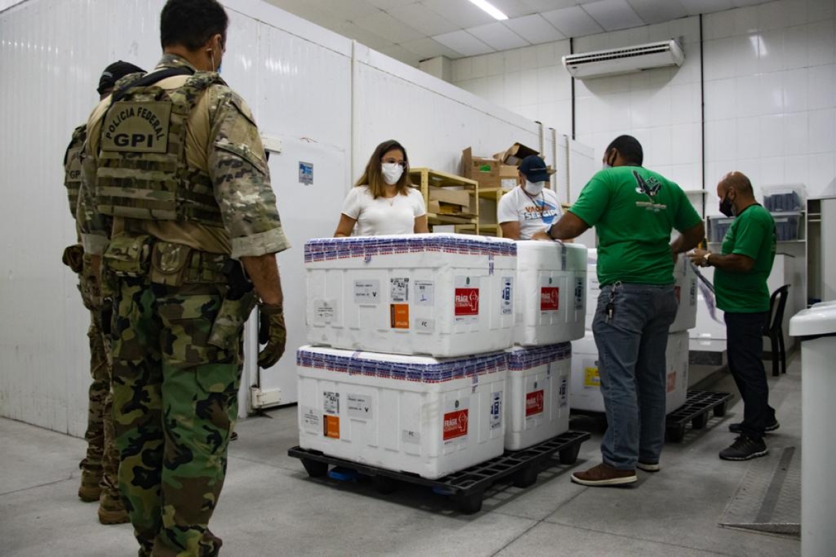 Sergipe recebe 25.740 vacinas da Pfizer para continuar avançando na imunização (Foto: SES/SE)