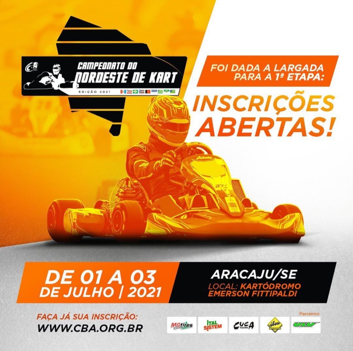 Campeonato do Nordeste de Kart: inscrições para a 1ª etapa em Aracaju superam expectativas (Imagem: Assessoria de Comunicação da CBA | Kart)