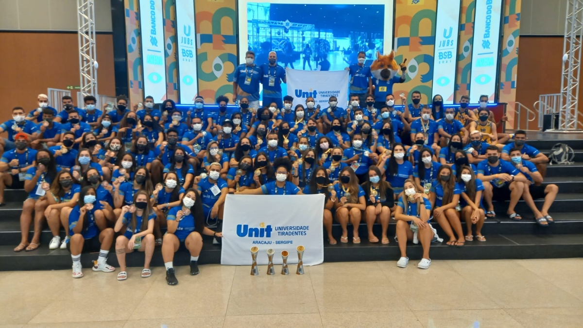 Sergipe conquista 12 medalhas e quatro troféus nos Jogos Universitários Brasileiros (JUBs) em Brasília-DF (Foto: Assessoria de Imprensa Unit)