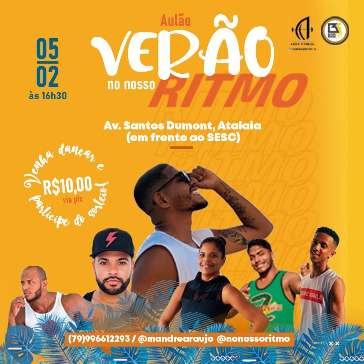 Verão no Nosso Ritmo: Aulão de ritmos, zumba e fitdance acontece na Orla da Atalaia (Imagem: Divulgação)