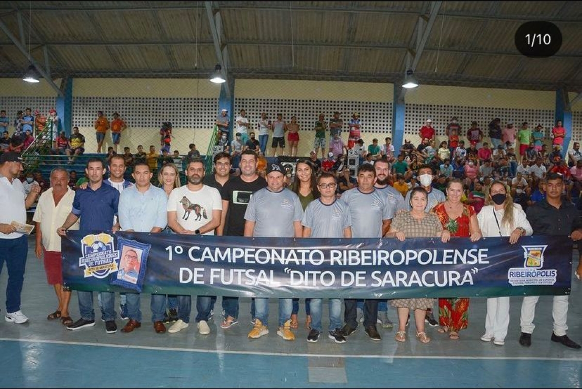 Estreia em Ribeirópolis o Campeonato de Futsal "Dito de Saracura" (Foto: Assessoria Prefeitura de Ribeirópolis)