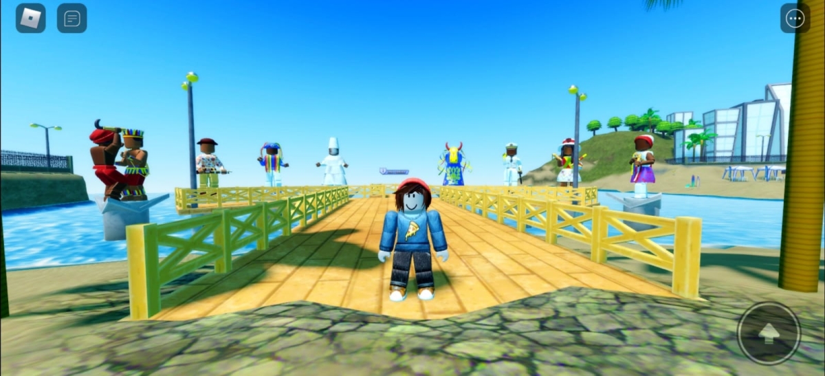 Largo da Gente no jogo Brablox - Imagem: Reprodução