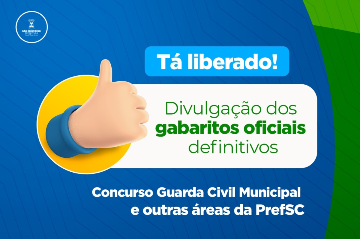 Gabaritos Oficiais e Resultados Finais do Concurso Público de São Cristóvão são divulgados - Imagem: Divulgação | Prefeitura de São Cristóvão