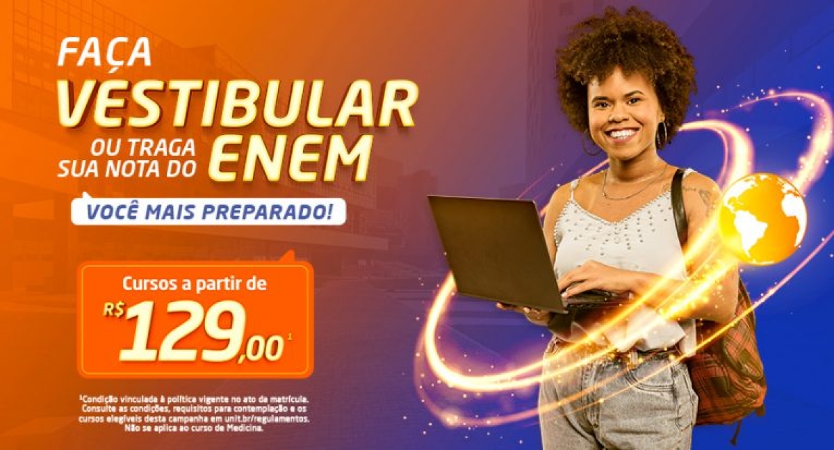 Os dois processos seletivos contemplam vagas em cursos à distância, distribuídos em 34 polos da Unit EaD em oito estados  - Imagem: Divulgação | Grupo Tiradentes