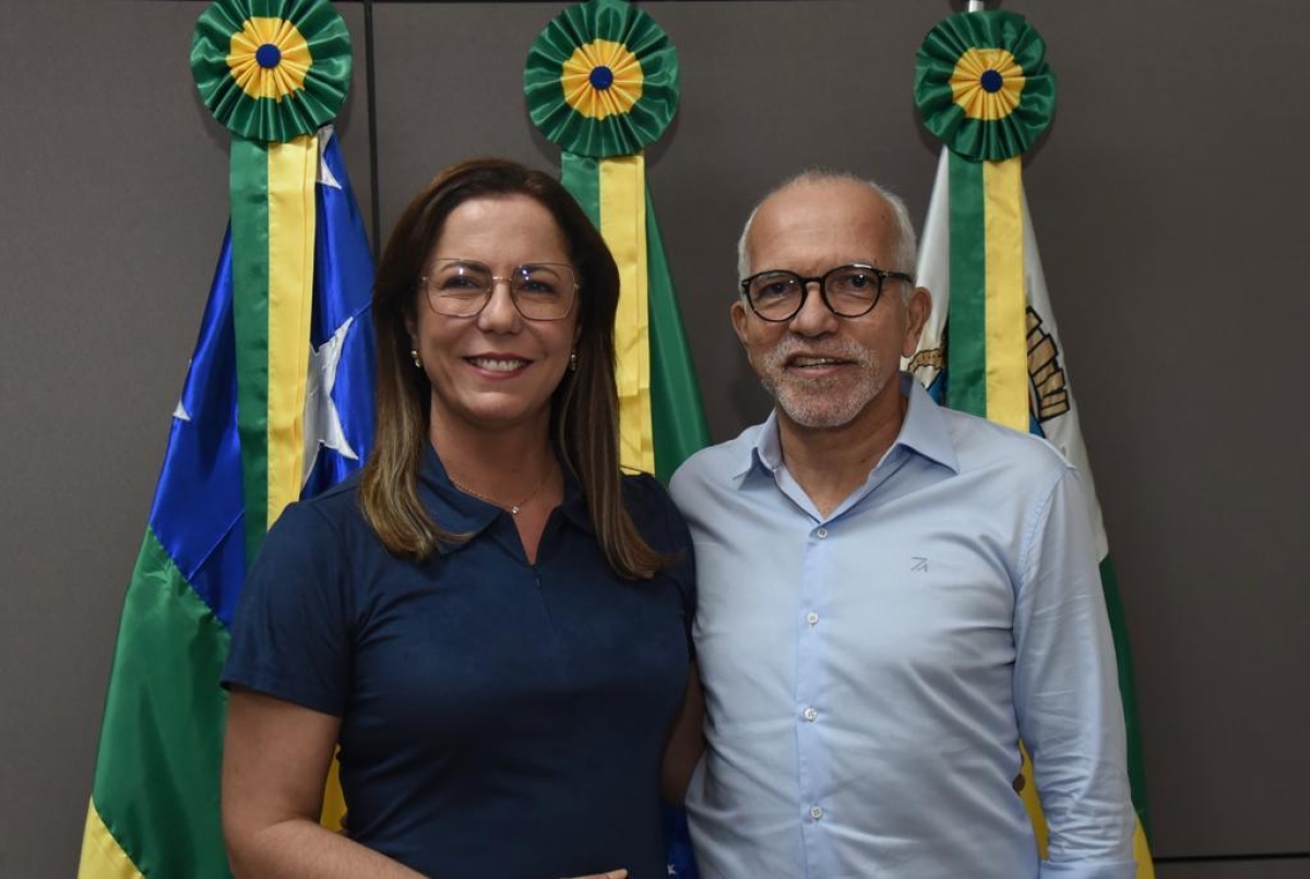 Prefeito Edvaldo Nogueira recebe a visita da deputada federal Katarina Feitoza - Foto: Ana Lícia Menezes | Prefeitura de Aracaju