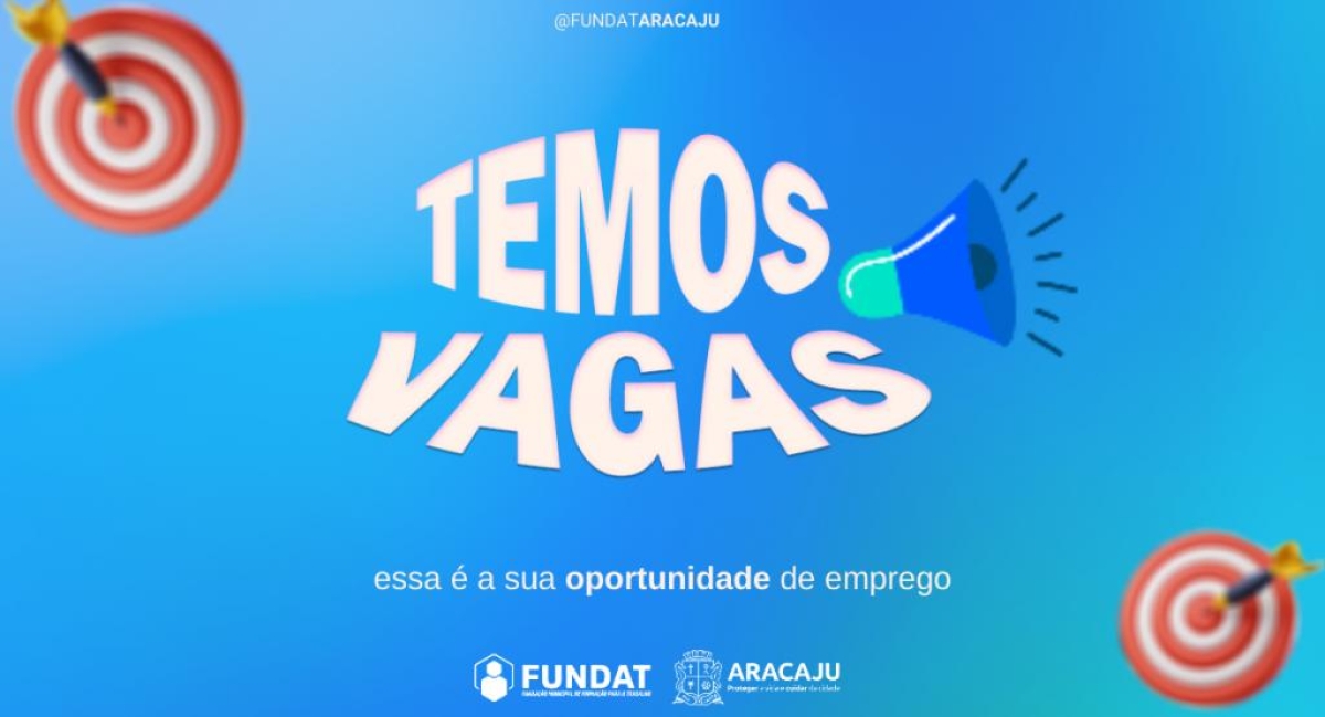 Fundat anuncia 20 novas oportunidades de emprego para os cidadãos - Arte: Ascom Fundat