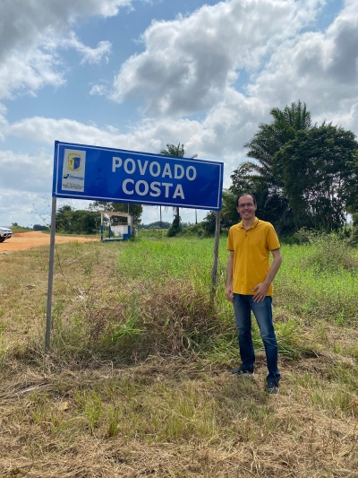 Georgeo Passos mostra que primeira obra anunciada por Fábio Mitidieri ainda não começou - Foto: Assessoria Georgeo Passos