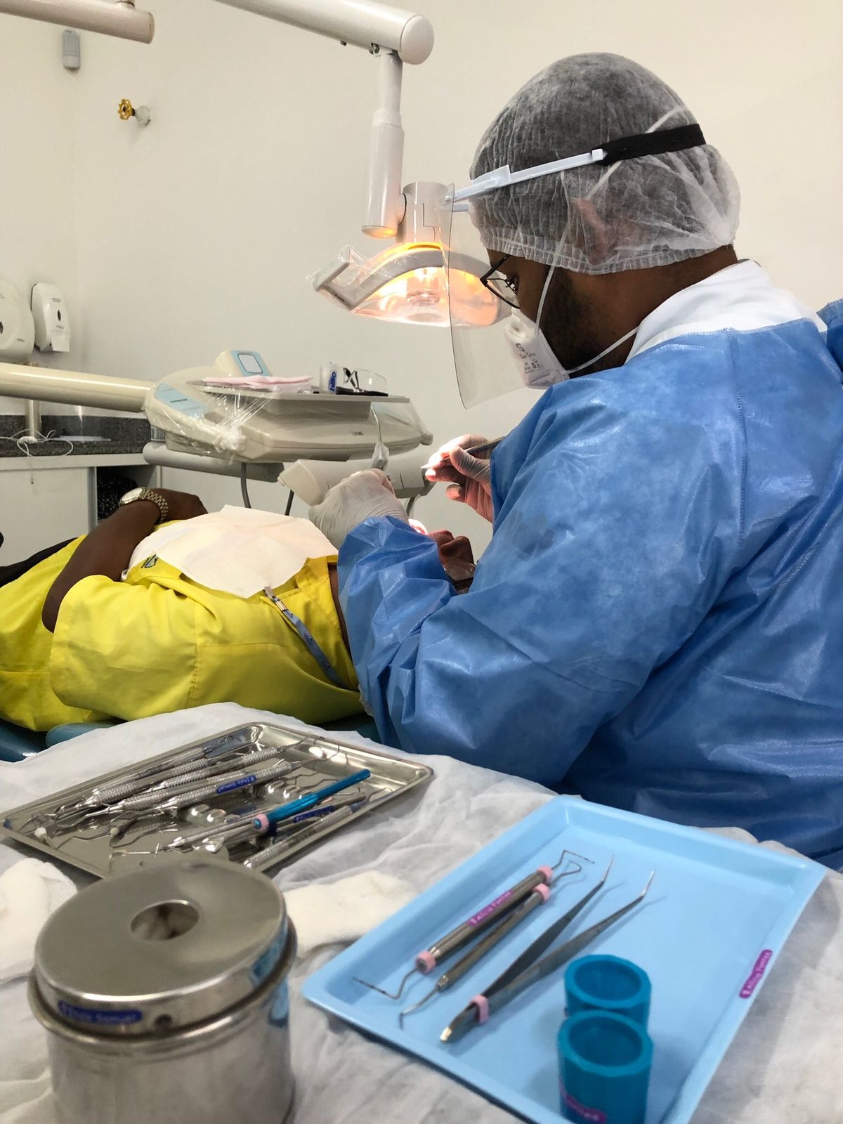Alunos compartilham experiência na Clínica de Odontologia da Unit - Foto: Arquivo Pessoal