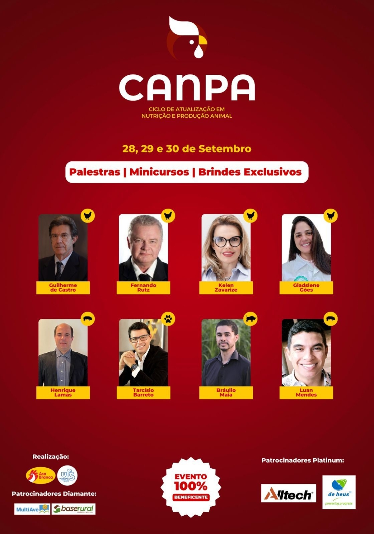CANPA 2023: Ciclo de Atualização em Nutrição e Produção Animal - Imagem: Divulgação