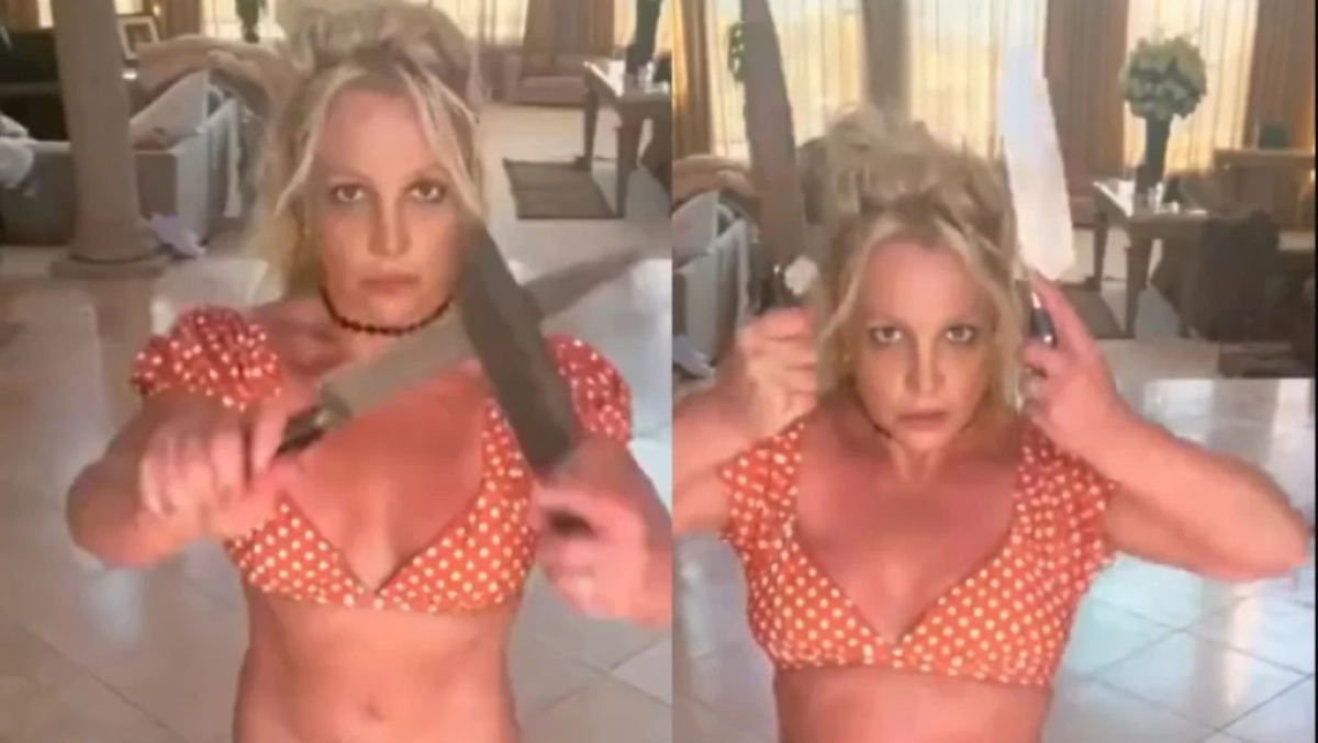 Britney Spears dançando com facas - Foto: Reprodução de vídeo | 
Instagram