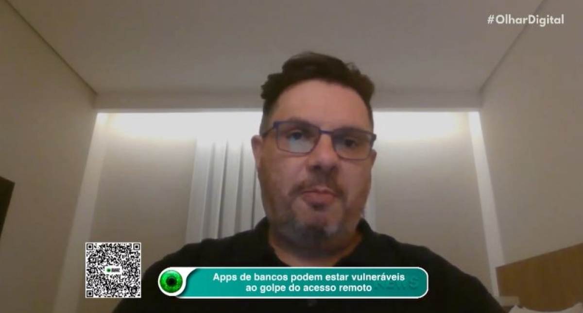 Adriano Galbiati, especialista em cibersegurança - Imagem: Reprodução de vídeo | Olhar Digital