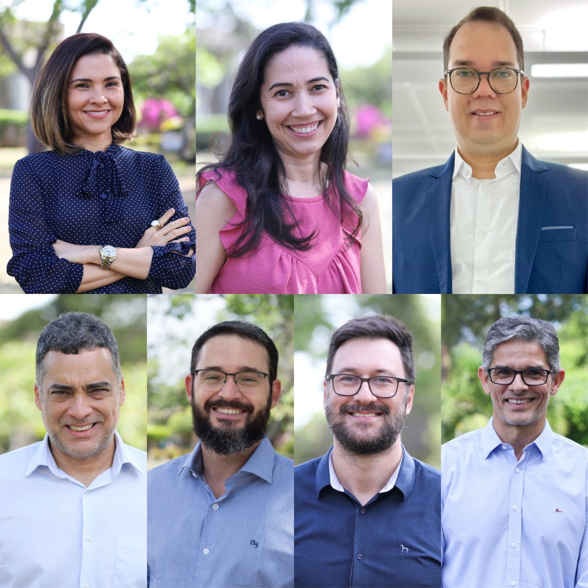 Adriana Gibara, Jullyana Quintans, Victor Santos, Adriano Antunes, André Faro, Paulo Martins e Lucindo Quintans - Fotos: Adilson Andrade e Pedro Ramos | UFS