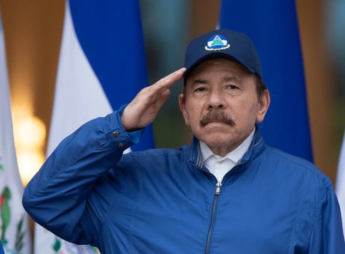 Daniel Ortega, presidente da Nicarágua, em foto no dia da Independência do país, 15 de setembro de 2020 - Foto de arquivo: Presidência da Nicarágua | Cesar Perez