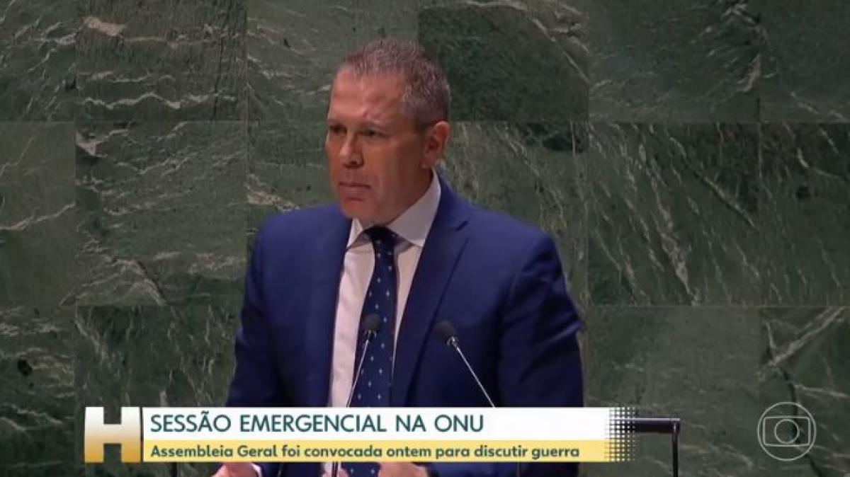 ONU convoca nova assembleia geral após falta de acordo sobre a guerra - Imagem: Reprodução | Print de Vídeo | Jornal Hoje