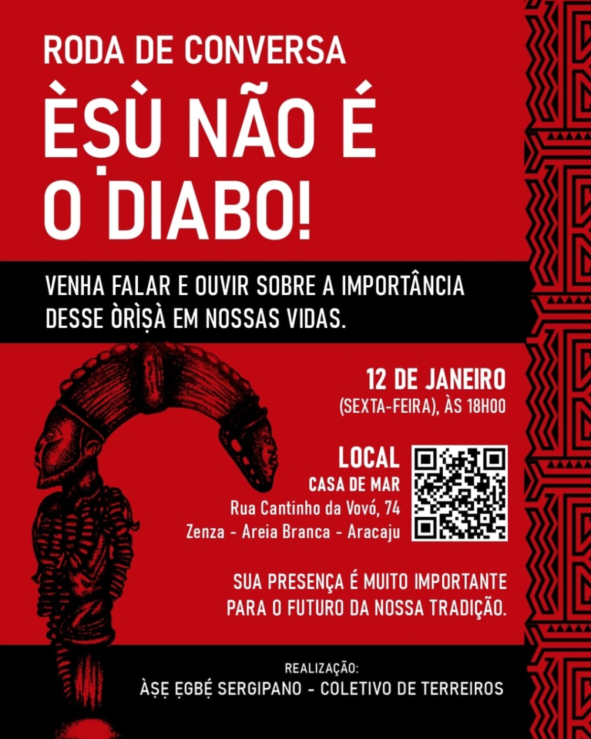 Roda de Conversa �?S�? N�?O �? O DIABO - Imagem: Divulgação