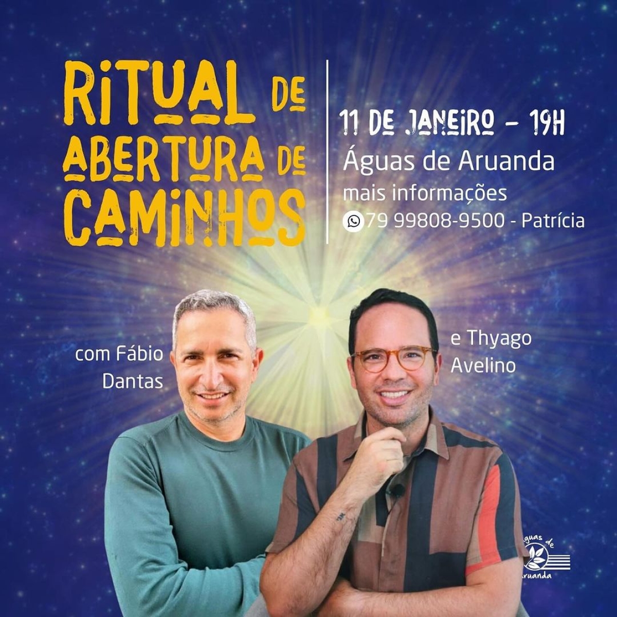 Águas de Aruanda promoverá evento com rituais para abertura de caminhos - Imagem: Divulgação