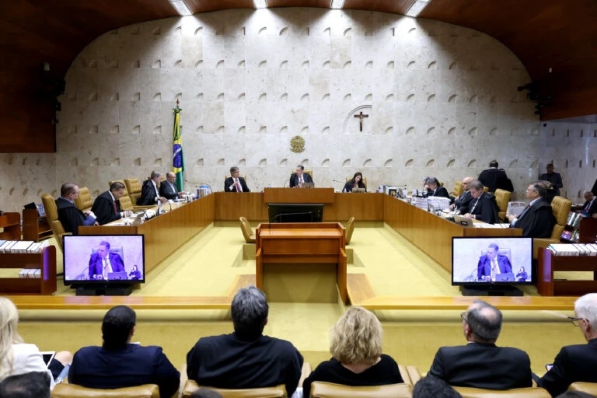 Ministros do STF durante sessão nesta quarta-feira - Foto: Gustavo Moreno | SCO | STF