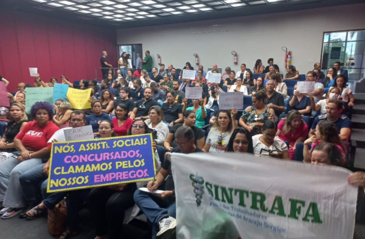 FHS: luta de trabalhadores avança com garantia de empregos e concurso público - Foto: CUT Sergipe
