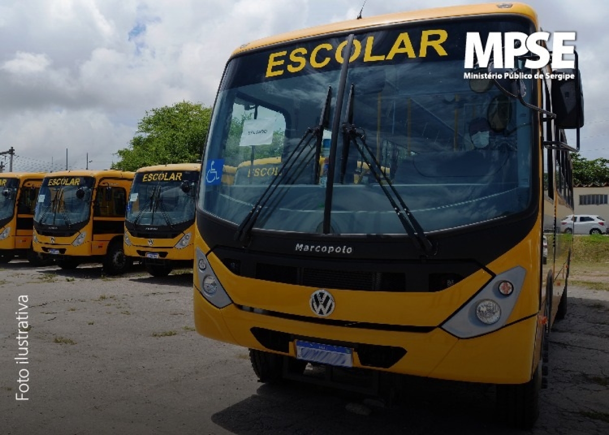 MPSE expede Recomendação para que a Seduc e Semed permitam que apenas estudantes e responsáveis utilizem transporte escolar - Foto: MP Sergipe